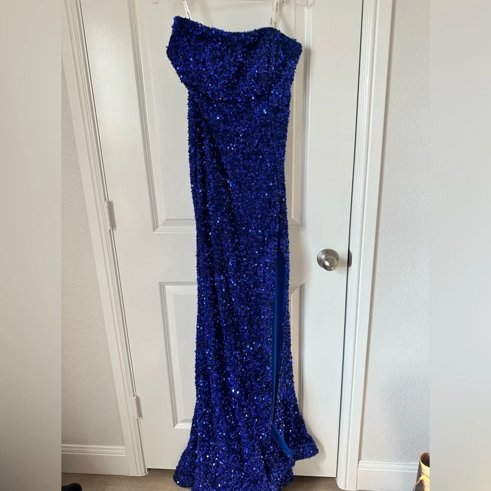 JOVANI Strapless Prom Dress - Picture 2 of 10